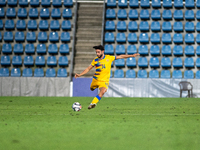 Jordi Alaez of Andorra is in action during the UEFA Nations League 2024 - League phase - Matchday 2 match between Andorra and Malta at Estad...