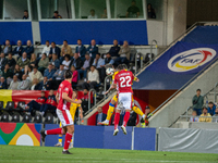 Players are in action during the UEFA Nations League 2024 - League phase - Matchday 2 match between Andorra and Malta at Estadi Nacional d'A...