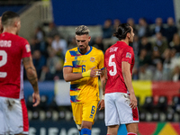 Eric Vales of Andorra is in action during the UEFA Nations League 2024 - League phase - Matchday 2 match between Andorra and Malta at Estadi...