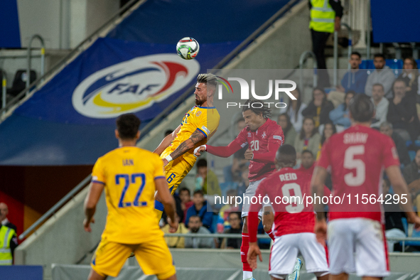 Players are in action during the UEFA Nations League 2024 - League phase - Matchday 2 match between Andorra and Malta at Estadi Nacional d'A...