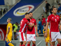 Malta players after the UEFA Nations League 2024 - League phase - Matchday 2 match between Andorra and Malta at Estadi Nacional d'Andorra in...