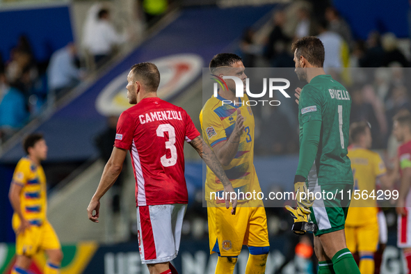 Andorra players after the UEFA Nations League 2024 - League phase - Matchday 2 match between Andorra and Malta at Estadi Nacional d'Andorra...