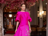 A model walks the runway at the Nardos show during September 2024 New York Fashion Week at Daniel in New York, New York, USA, on September 9...