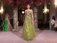 A model walks the runway at the Nardos show during September 2024 New York Fashion Week at Daniel in New York, New York, USA, on September 9...