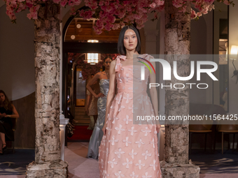 Models walk the runway finale at the Nardos show during September 2024 New York Fashion Week at Daniel on September 09, 2024, in New York, N...