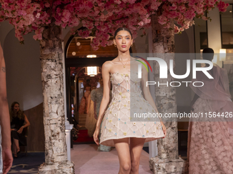 Models walk the runway finale at the Nardos show during September 2024 New York Fashion Week at Daniel on September 09, 2024, in New York, N...