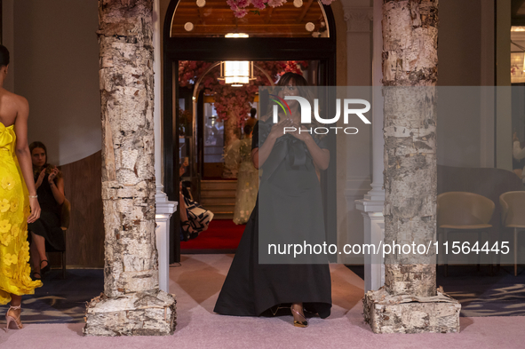 Designer Nardos Imam walks the runway finale at the Nardos show during September 2024 New York Fashion Week at Daniel in New York, New York,...