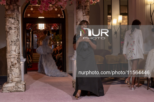 Designer Nardos Imam walks the runway finale at the Nardos show during September 2024 New York Fashion Week at Daniel in New York, New York,...