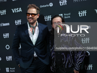 Trevor Gureckis and Jay Wadley attend the premiere of ''The Friend'' during the 2024 Toronto International Film Festival at Roy Thomson Hall...