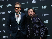 Trevor Gureckis and Jay Wadley attend the premiere of ''The Friend'' during the 2024 Toronto International Film Festival at Roy Thomson Hall...