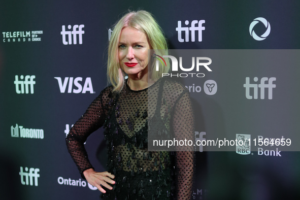 Naomi Watts attends the premiere of 'The Friend' during the 2024 Toronto International Film Festival at Roy Thomson Hall in Toronto, Canada,...