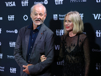 Naomi Watts (R) and Bill Murray (L) attend the premiere of 'The Friend' during the 2024 Toronto International Film Festival at Roy Thomson H...