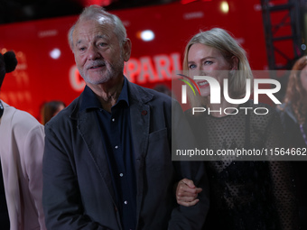 Naomi Watts (R) and Bill Murray (L) attend the premiere of 'The Friend' during the 2024 Toronto International Film Festival at Roy Thomson H...