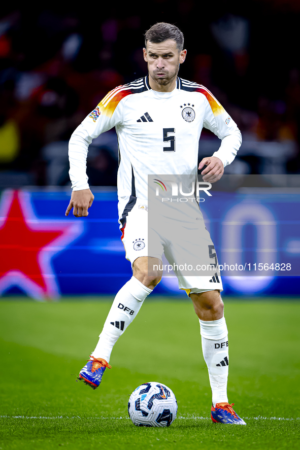 Germany midfielder Pascal Gross plays during the match between the Netherlands and Germany at the Johan Cruijff ArenA for the UEFA Nations L...