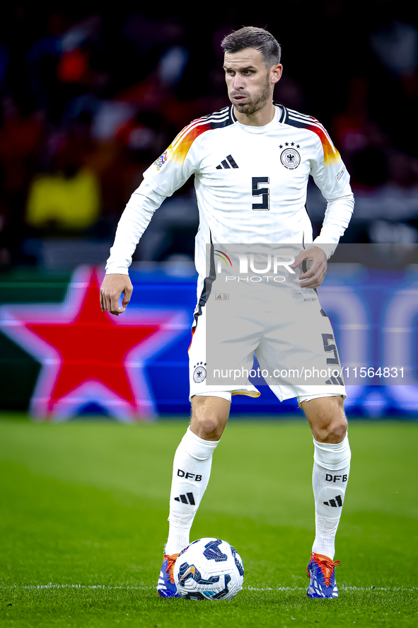 Germany midfielder Pascal Gross plays during the match between the Netherlands and Germany at the Johan Cruijff ArenA for the UEFA Nations L...