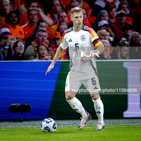 Germany midfielder Joshua Kimmich plays during the match between the Netherlands and Germany at the Johan Cruijff ArenA for the UEFA Nations...