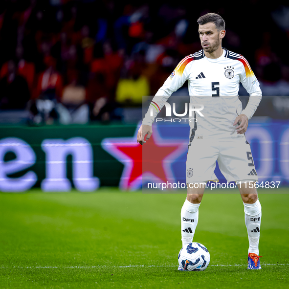 Germany midfielder Pascal Gross plays during the match between the Netherlands and Germany at the Johan Cruijff ArenA for the UEFA Nations L...