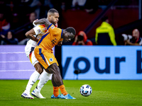 Germany defender Jonathan Tah and Netherlands forward Brian Brobbey during the match between the Netherlands and Germany at the Johan Cruijf...