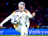 Germany midfielder Florian Wirtz plays during the match between the Netherlands and Germany at the Johan Cruijff ArenA for the UEFA Nations...