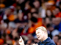 Netherlands trainer Ronald Koeman is present during the match between the Netherlands and Germany at the Johan Cruijff ArenA for the UEFA Na...