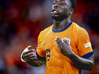 Netherlands forward Brian Brobbey plays during the match between the Netherlands and Germany at the Johan Cruijff ArenA for the UEFA Nations...