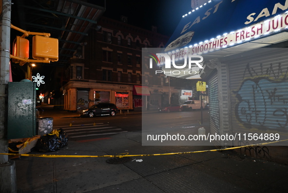 A 35-year-old man identified as Juan Lluverez is wounded multiple times and killed in a shooting in Bronx, New York, United States, on Septe...