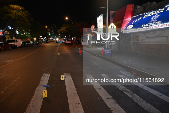 A 35-year-old man identified as Juan Lluverez is wounded multiple times and killed in a shooting in Bronx, New York, United States, on Septe...