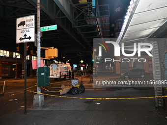 A 35-year-old man identified as Juan Lluverez is wounded multiple times and killed in a shooting in Bronx, New York, United States, on Septe...