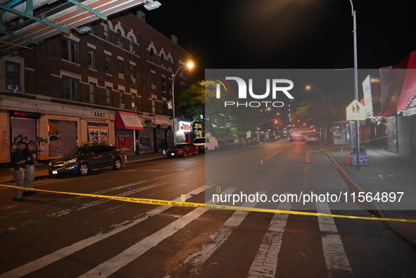 A 35-year-old man identified as Juan Lluverez is wounded multiple times and killed in a shooting in Bronx, New York, United States, on Septe...