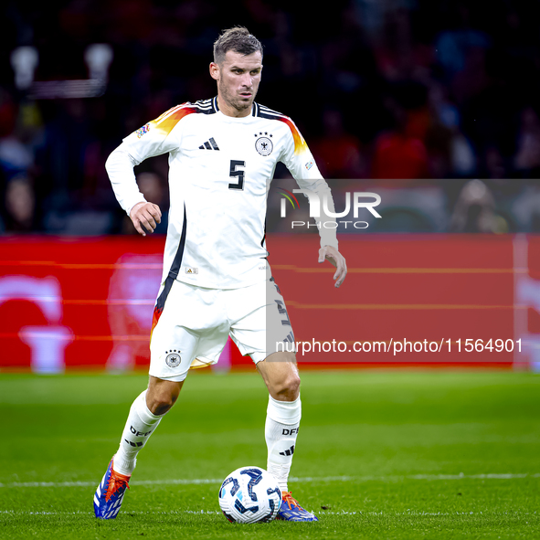 Germany midfielder Pascal Gross plays during the match between the Netherlands and Germany at the Johan Cruijff ArenA for the UEFA Nations L...