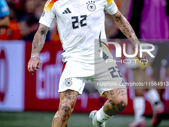 Germany defender David Raum during the match between the Netherlands and Germany at the Johan Cruijff ArenA for the UEFA Nations League, Lea...