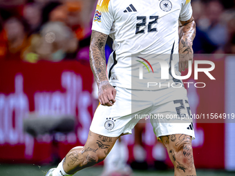 Germany defender David Raum during the match between the Netherlands and Germany at the Johan Cruijff ArenA for the UEFA Nations League, Lea...