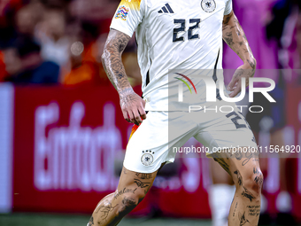 Germany defender David Raum during the match between the Netherlands and Germany at the Johan Cruijff ArenA for the UEFA Nations League, Lea...