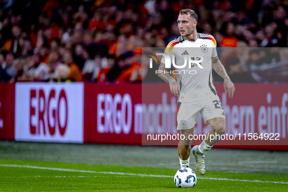 Germany defender David Raum during the match between the Netherlands and Germany at the Johan Cruijff ArenA for the UEFA Nations League, Lea...