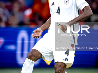 Germany defender Jonathan Tah plays during the match between the Netherlands and Germany at the Johan Cruijff ArenA for the UEFA Nations Lea...