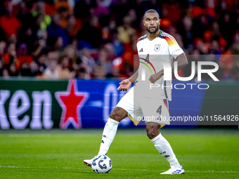 Germany defender Jonathan Tah plays during the match between the Netherlands and Germany at the Johan Cruijff ArenA for the UEFA Nations Lea...