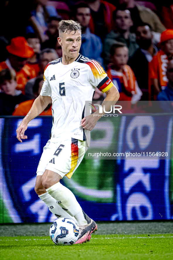 Germany midfielder Joshua Kimmich plays during the match between the Netherlands and Germany at the Johan Cruijff ArenA for the UEFA Nations...