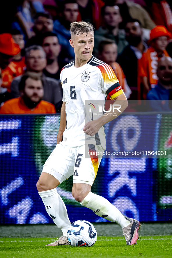 Germany midfielder Joshua Kimmich plays during the match between the Netherlands and Germany at the Johan Cruijff ArenA for the UEFA Nations...