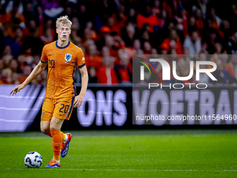 Netherlands defender Jan-Paul van Hecke plays during the match between the Netherlands and Germany at the Johan Cruijff ArenA for the UEFA N...