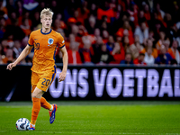 Netherlands defender Jan-Paul van Hecke plays during the match between the Netherlands and Germany at the Johan Cruijff ArenA for the UEFA N...