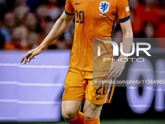 Netherlands defender Jan-Paul van Hecke plays during the match between the Netherlands and Germany at the Johan Cruijff ArenA for the UEFA N...