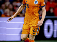 Netherlands defender Jan-Paul van Hecke plays during the match between the Netherlands and Germany at the Johan Cruijff ArenA for the UEFA N...