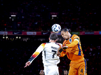 Germany forward Kai Havertz and Netherlands defender Virgil van Dijk during the match between the Netherlands and Germany at the Johan Cruij...