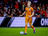 Netherlands defender Jan-Paul van Hecke plays during the match between the Netherlands and Germany at the Johan Cruijff ArenA for the UEFA N...