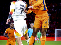 Germany forward Kai Havertz and Netherlands defender Virgil van Dijk during the match between the Netherlands and Germany at the Johan Cruij...