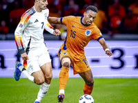 Germany forward Kai Havertz and Netherlands midfielder Quinten Timber during the match between the Netherlands and Germany at the Johan Crui...