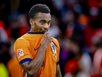 Netherlands midfielder Quinten Timber plays during the match between the Netherlands and Germany at the Johan Cruijff ArenA for the UEFA Nat...