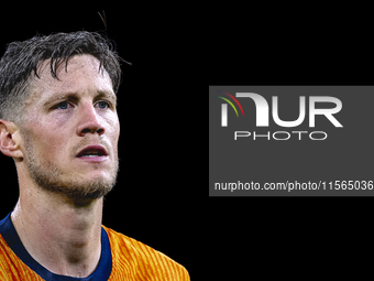 Netherlands forwarder Wout Weghorst plays during the match between the Netherlands and Germany at the Johan Cruijff ArenA for the UEFA Natio...