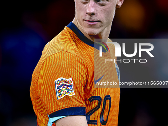 Netherlands defender Jan-Paul van Hecke plays during the match between the Netherlands and Germany at the Johan Cruijff ArenA for the UEFA N...