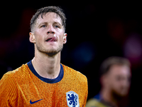 Netherlands forwarder Wout Weghorst plays during the match between the Netherlands and Germany at the Johan Cruijff ArenA for the UEFA Natio...